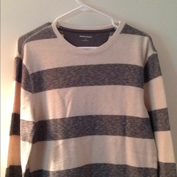 Men's banana republic long sleeved waffle t - Picture 3 of 3